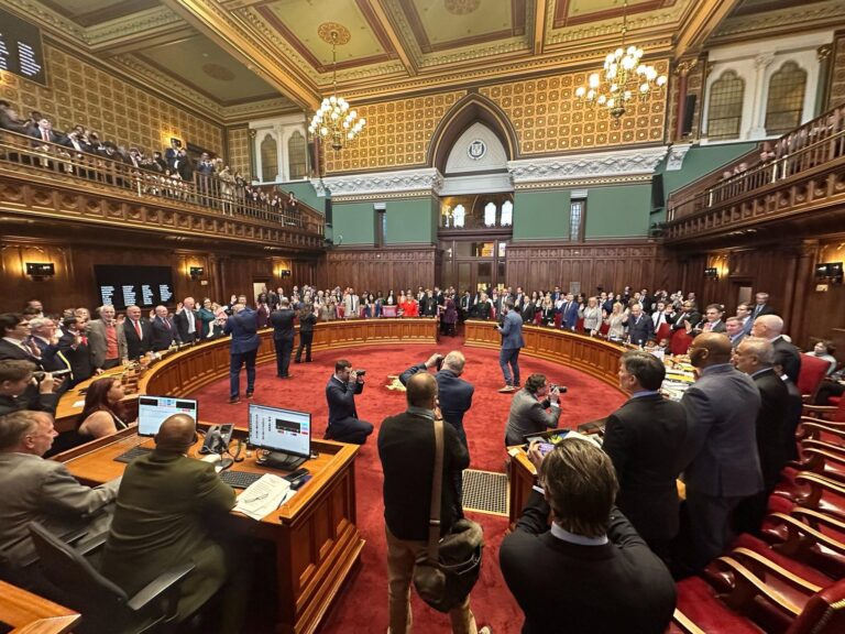 The Connecticut State Senate Chamber on Jan. 8, 2025. Credit: Cutter Oliver / Senate Democrats